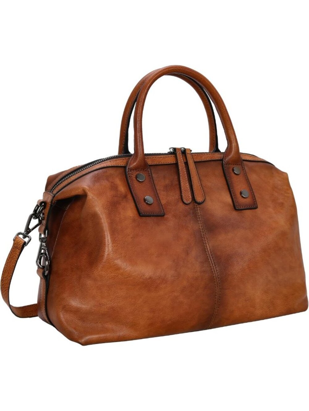 Stylish Leather Satchel Bag for Women - Versatile Shoulder Hobo Tote Handbag